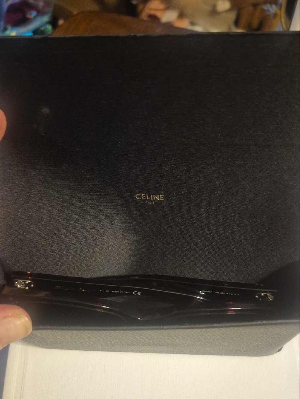 Celine Brown Tortoiseshell Cat-Eye Sunglasses with Case Authentic. - Picture 7 of 9